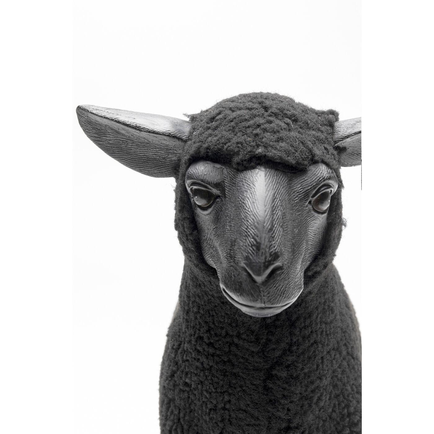 KARE Design  Figurine décorative Happy Sheep Wool noir 37 