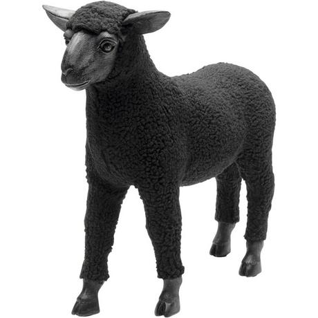 KARE Design  Figurine décorative Happy Sheep Wool noir 37 