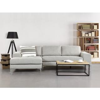 Beliani Rechtsseitiges Ecksofa aus Polyester Modern KIRUNA  