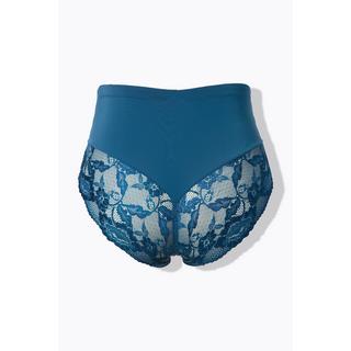 Ulla Popken Slip Midi Pizzo Trasparente Arricciato Dietro  