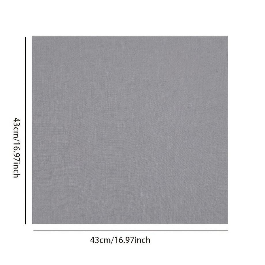 Alopini 10 pc de serviettes de table Luxe, couleur unie, tissées, carrées, non décolorées, bord effiloché, 100% décor de table pour Noël, table de dîner  