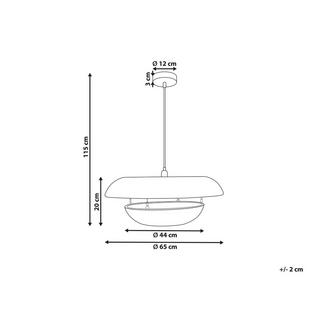 Beliani Lampadario en Corda di carta Boho KIDEPO  