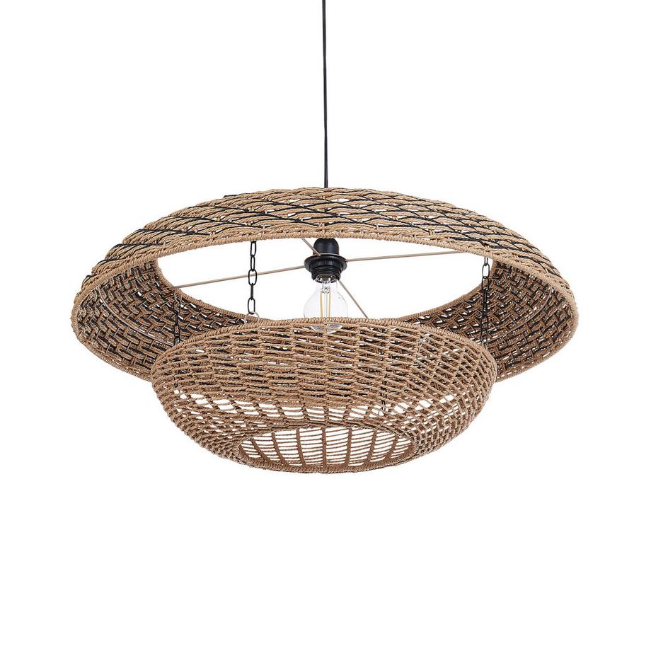 Beliani Hängelampe aus Papierseil Boho KIDEPO  