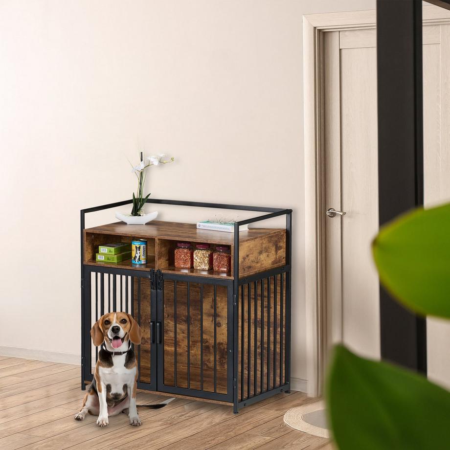 Northix  Cage pour chien de style meuble 