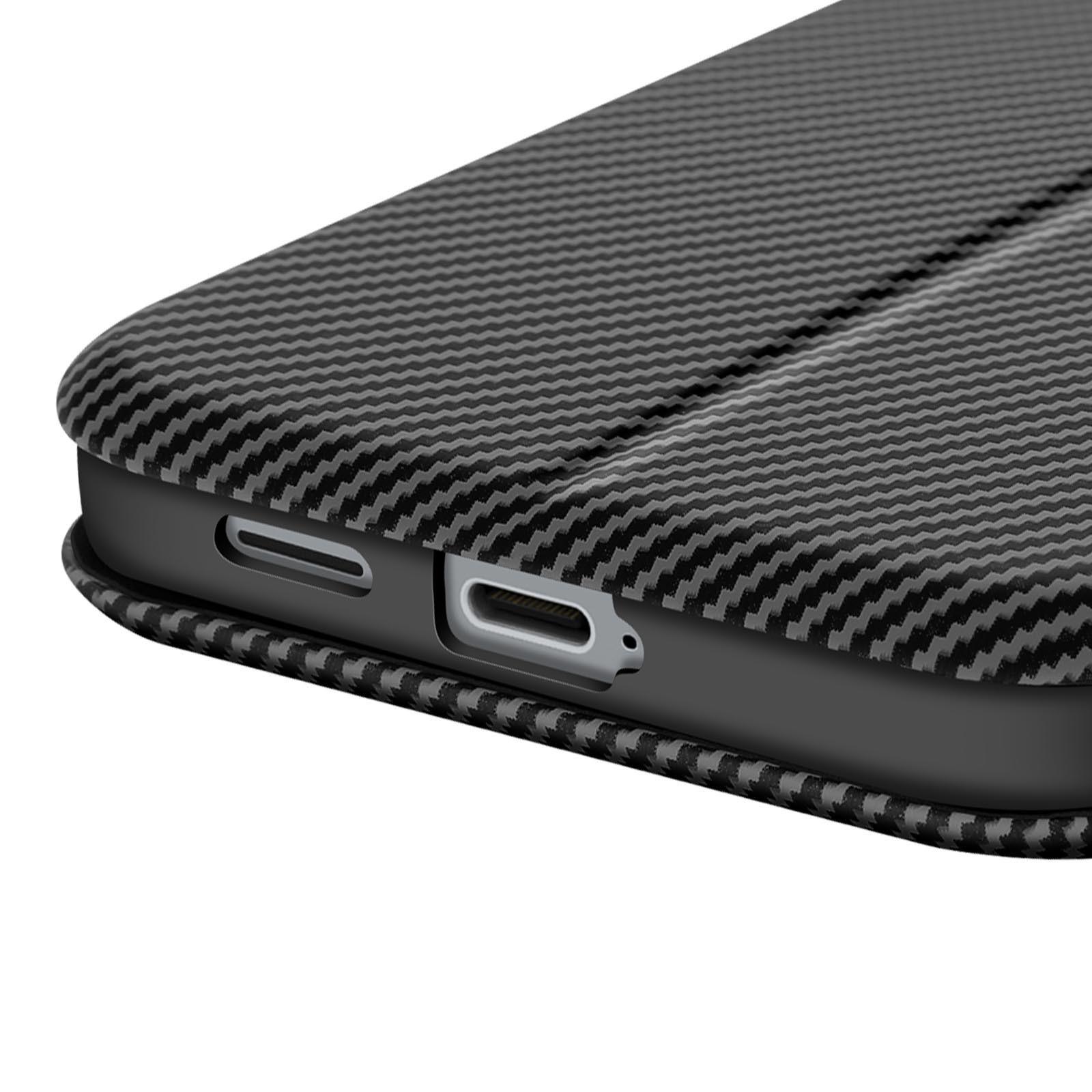 Avizar  Etui Samsung S25 Carbon Schwarz 