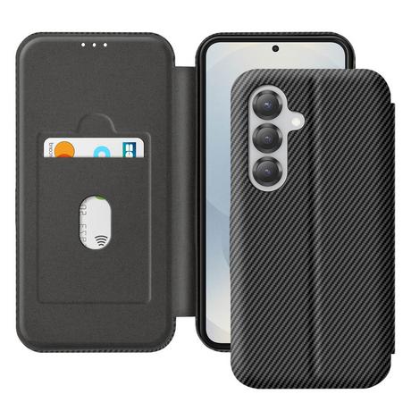 Avizar  Etui Samsung S25 Carbon Schwarz 