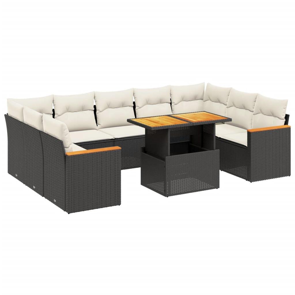 VidaXL set divano da giardino Polirattan  