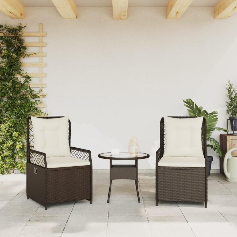 VidaXL Gartensessel verstellbar poly-rattan  