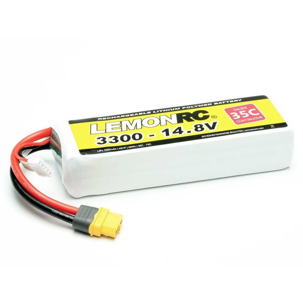 LemonRC  Modellbau-Akkupack (LiPo) 14.8 V 3300 mAh Zellen-Zahl: 4 35 C Softcase XT60 