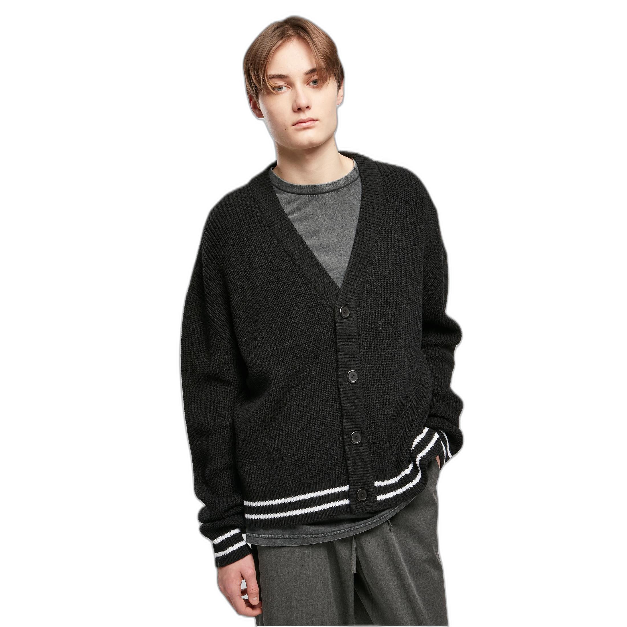 URBAN CLASSICS Sporty Boxy Strickjacke  