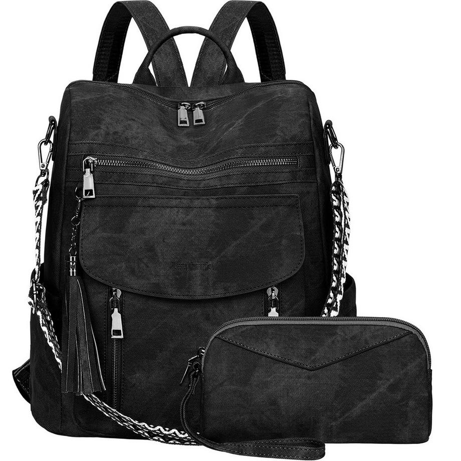 Ensemble De Sac à Dos Étanche, sac à Dos De Ville En Cuir Végétalien