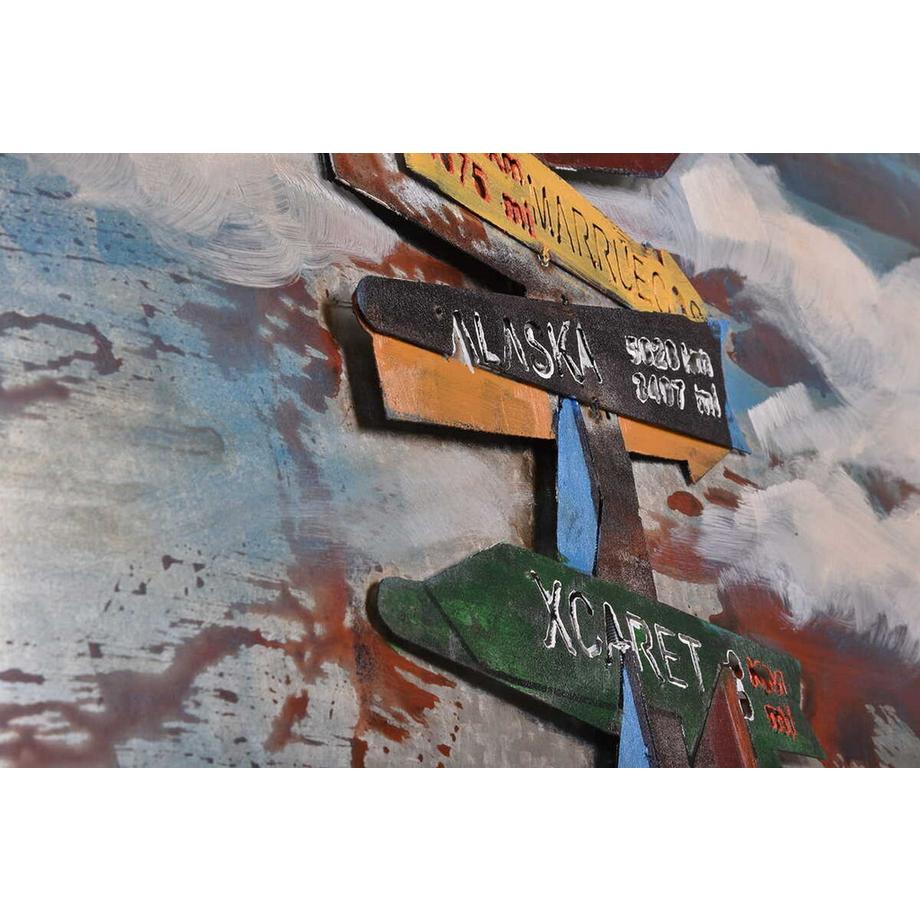 mutoni Tableau métallique 3D Panneau indicateur Visionik 120x80  