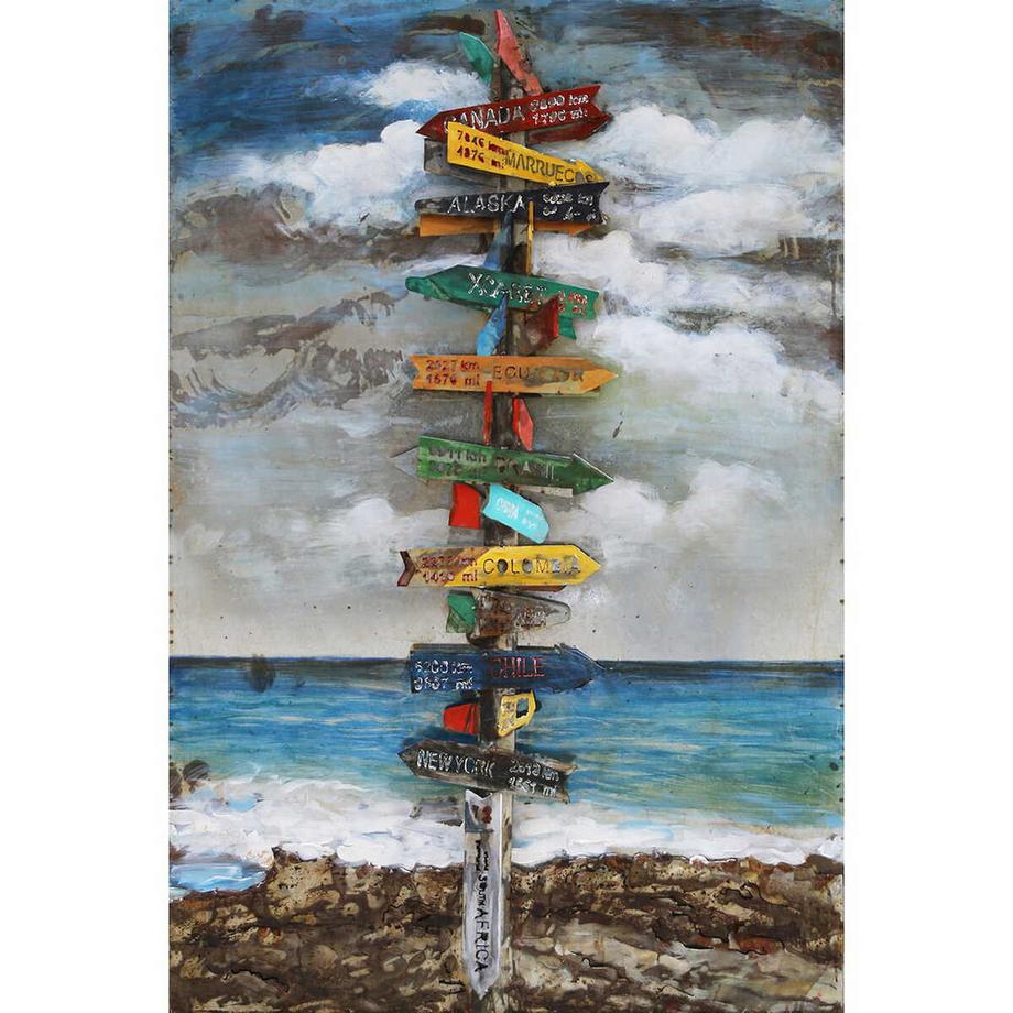 mutoni Tableau métallique 3D Panneau indicateur Visionik 120x80  