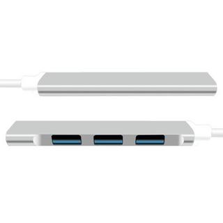 eStore  Hub USB-C con 4 porte - Argento 
