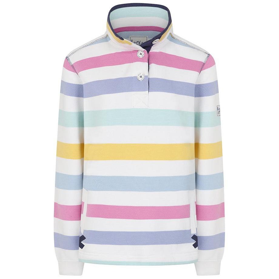 Sweatshirt  , Knopfhals