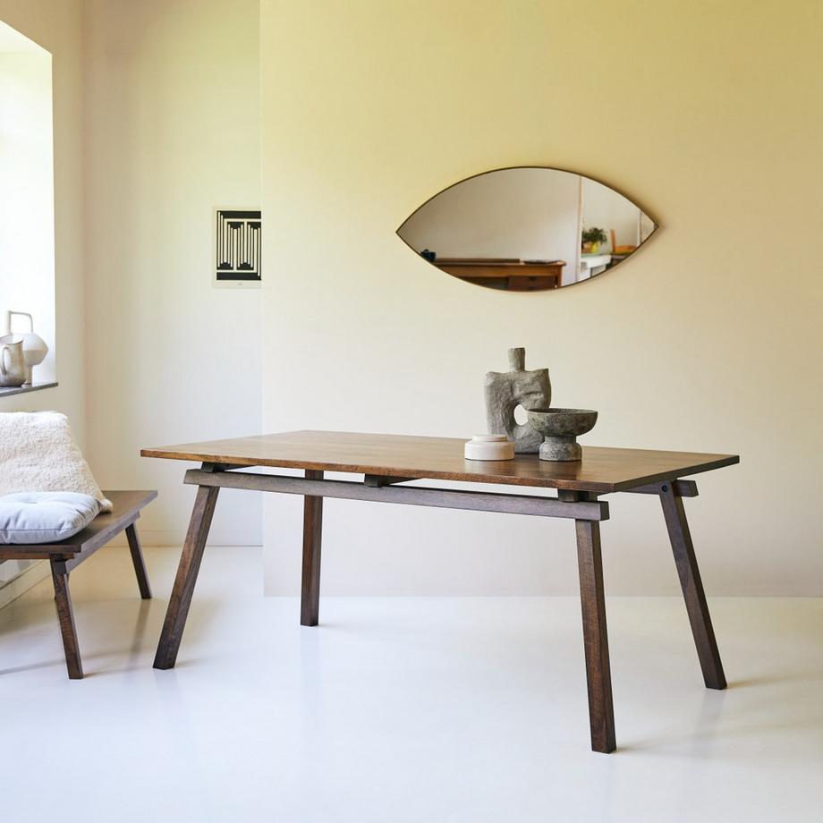 Tikamoon Esstisch aus massivem Mangoholz 6/8 Personen Arko  