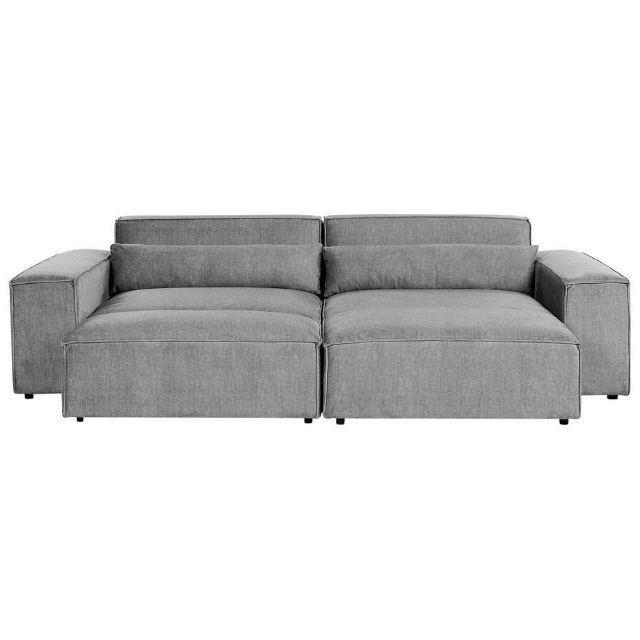Ecksofa mit Ottomane aus Stoff  HELLNAR
