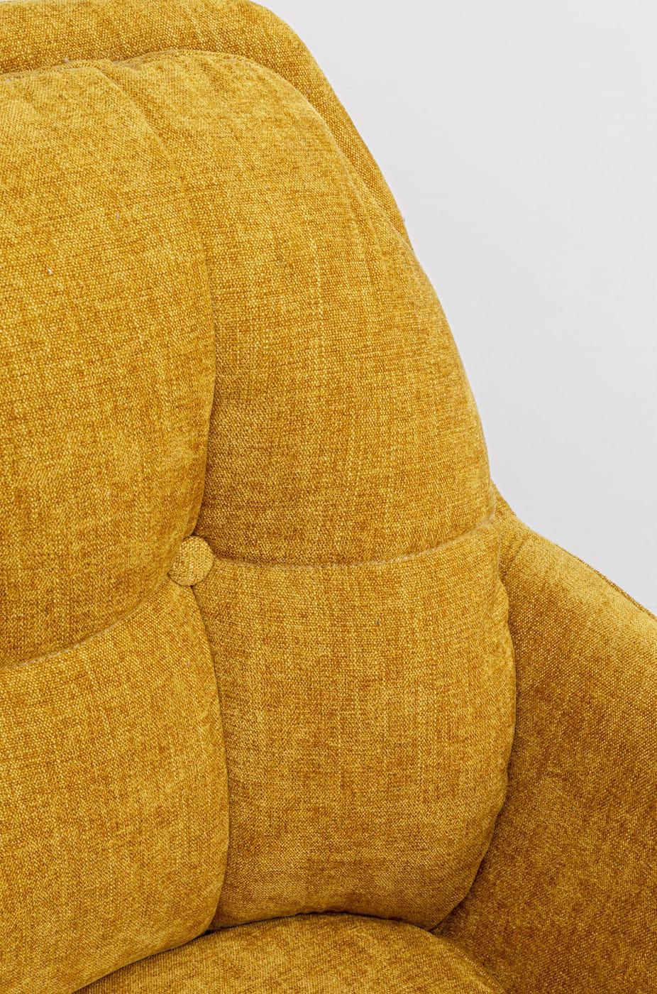 KARE Design Chaise pivotante Molly jaune  