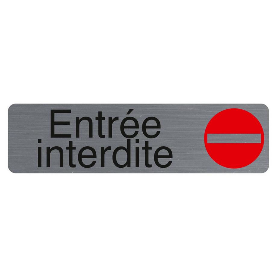 Klebeschild Einreise verboten FR