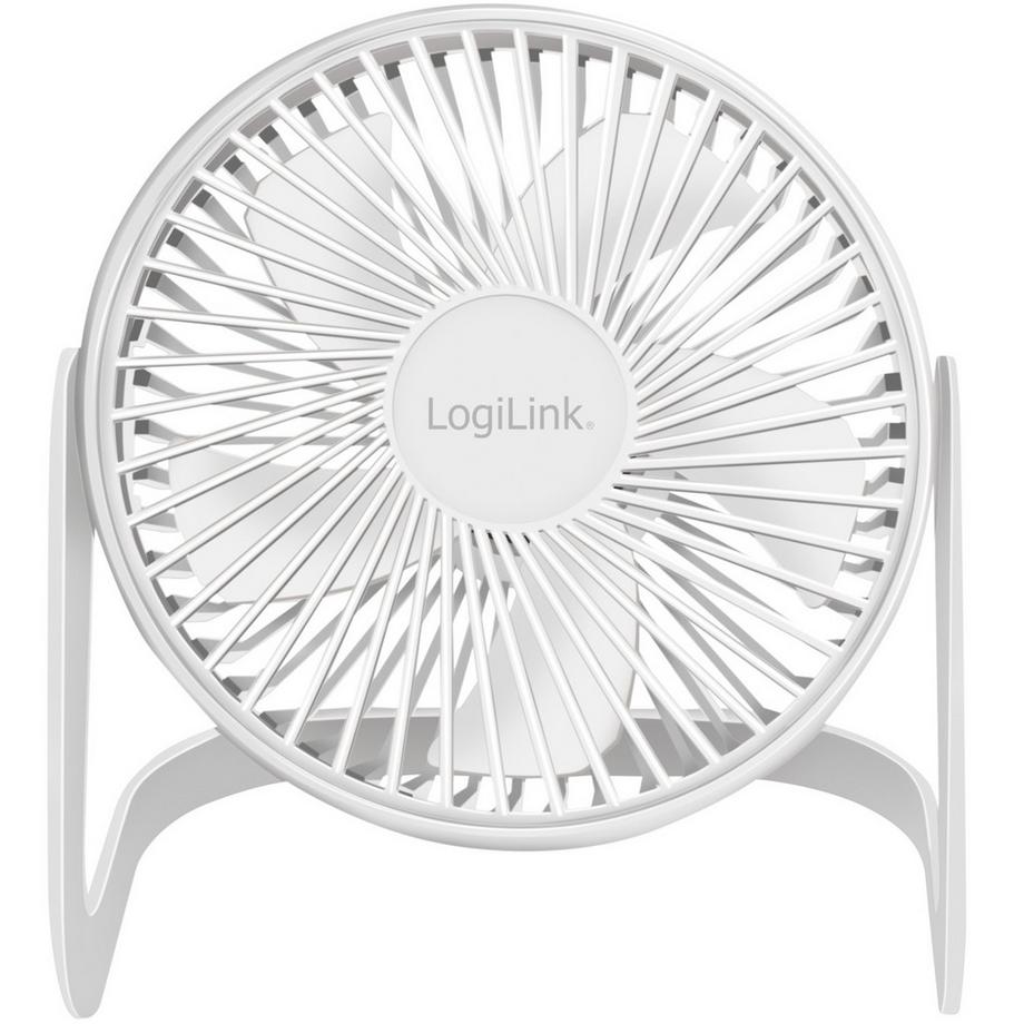 LogiLink Ventilateur USB Ø15,24 cm Blanc  