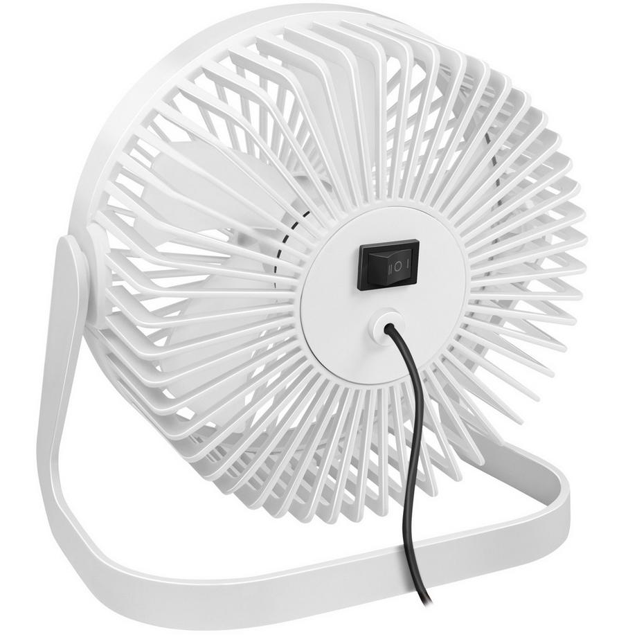 LogiLink Ventilateur USB Ø15,24 cm Blanc  