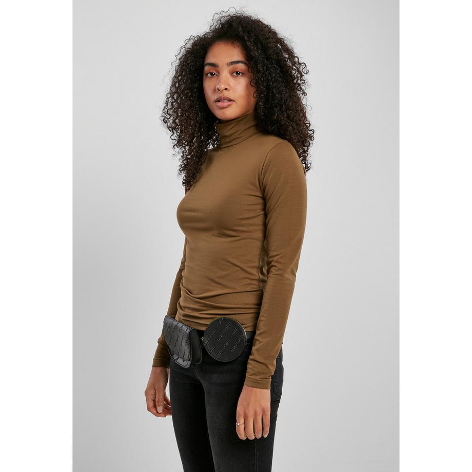 URBAN CLASSICS Maglione a Collo Alto Basic Maniche Lunghe  