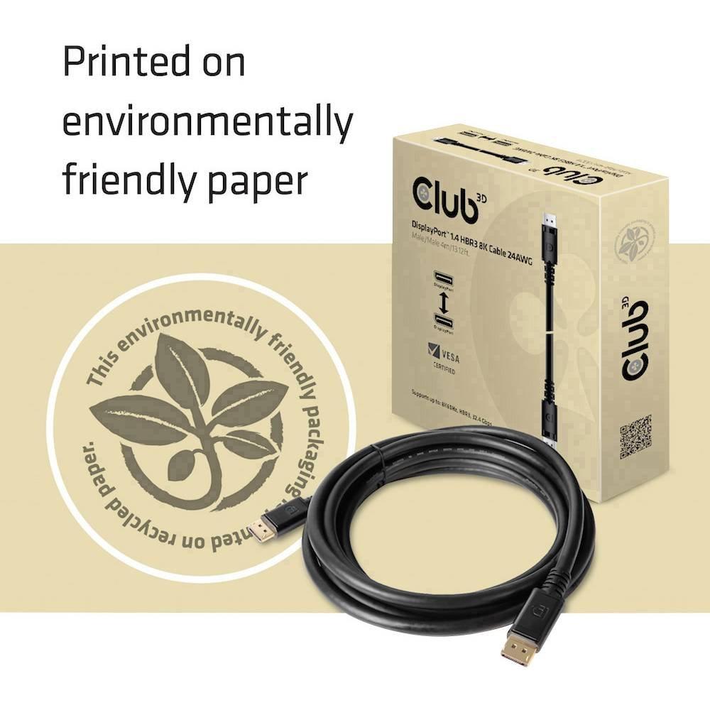 Club3D  Club 3D DisplayPort 1.4 HBR3 8K Kabel SteckerStecker 4 Meter 