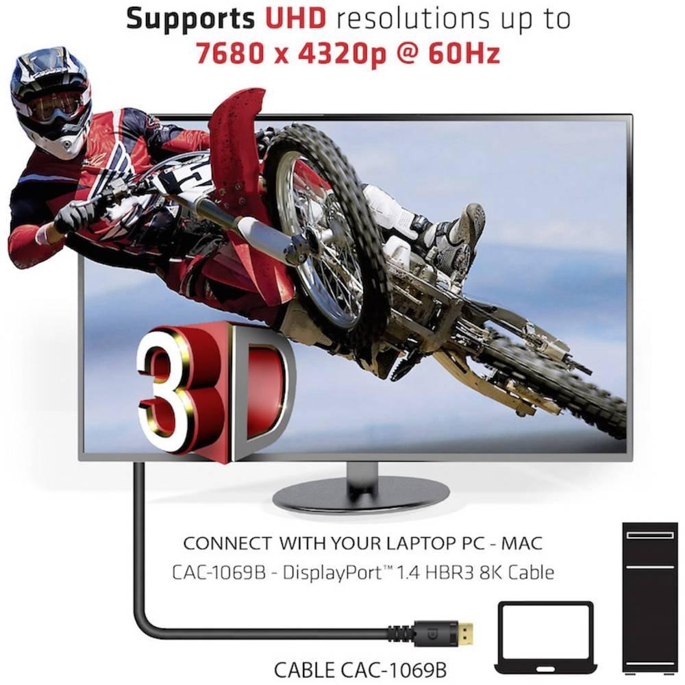 Club3D  Club 3D DisplayPort 1.4 HBR3 8K Kabel SteckerStecker 4 Meter 
