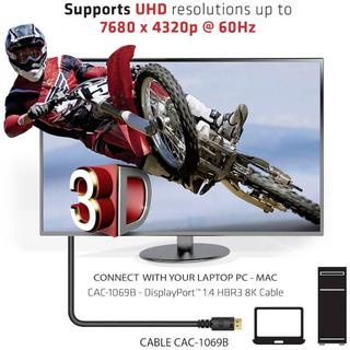 Club3D  Club 3D DisplayPort 1.4 HBR3 8K Kabel SteckerStecker 4 Meter 