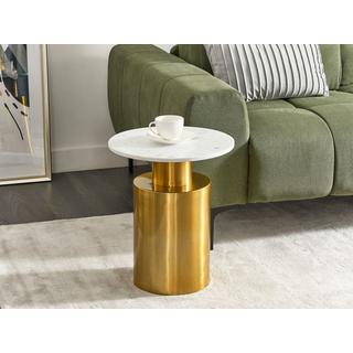 Beliani Table d'appoint en Métal Glamour ARIAGA  