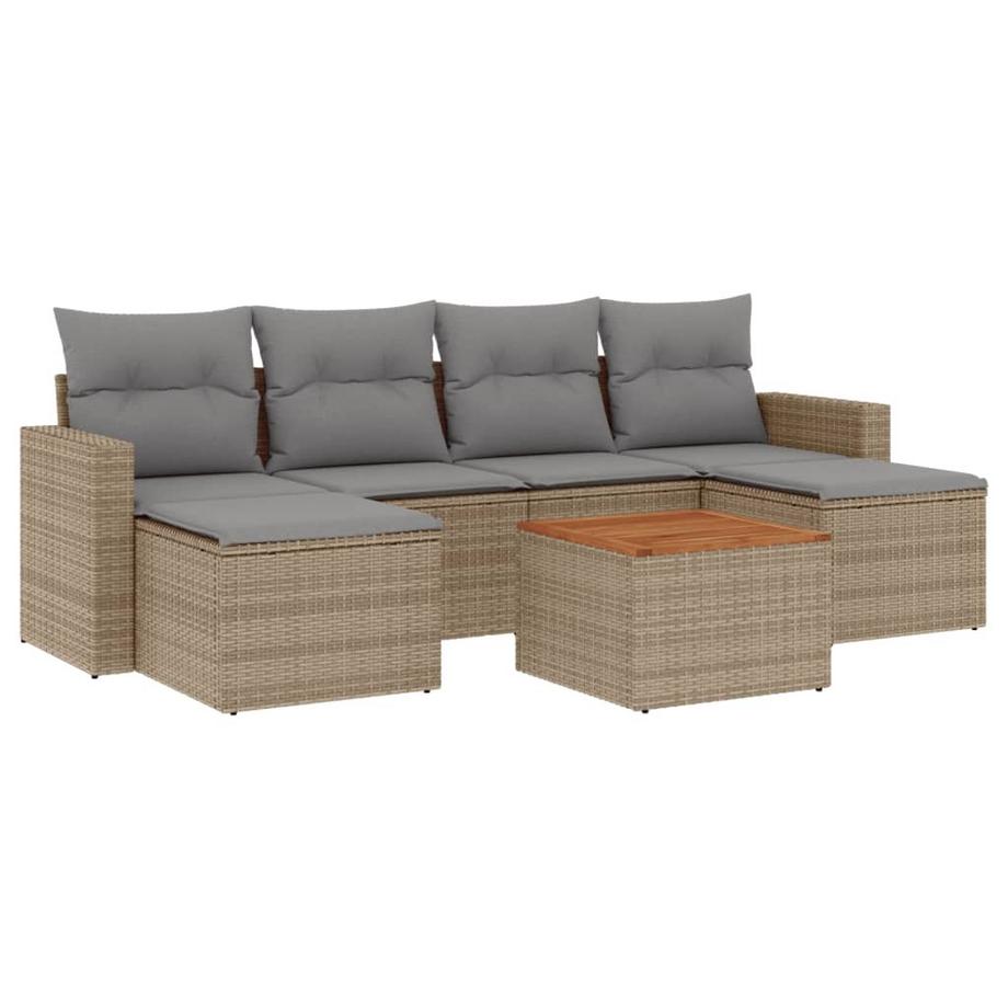 set divano da giardino Polirattan