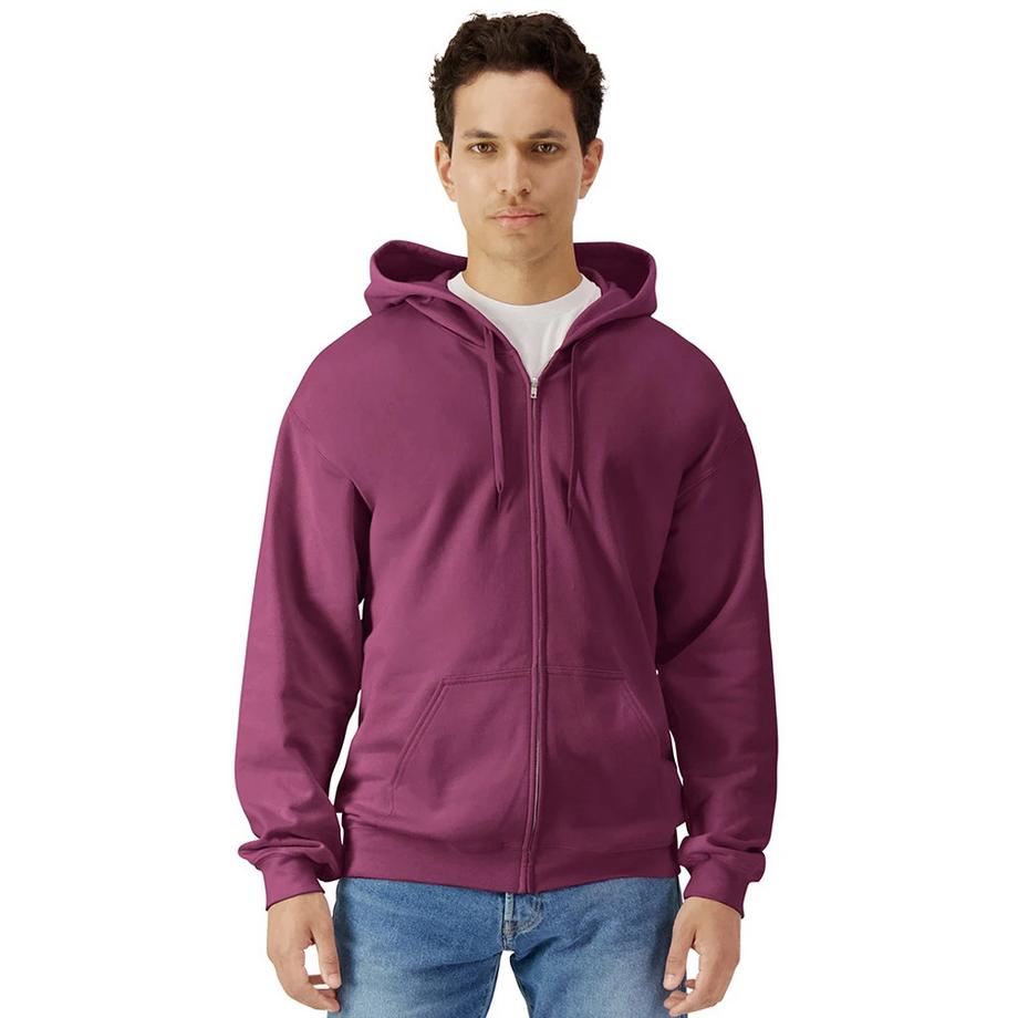 Gildan Felpa con cappuccio Softstyle e zip integrale  