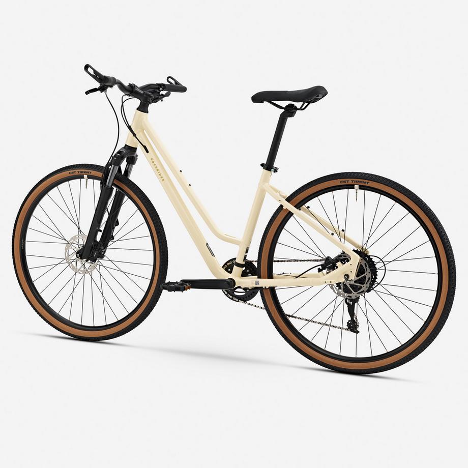 ROCKRIDER  Bicicletta ibrida accesso basso alluminio 