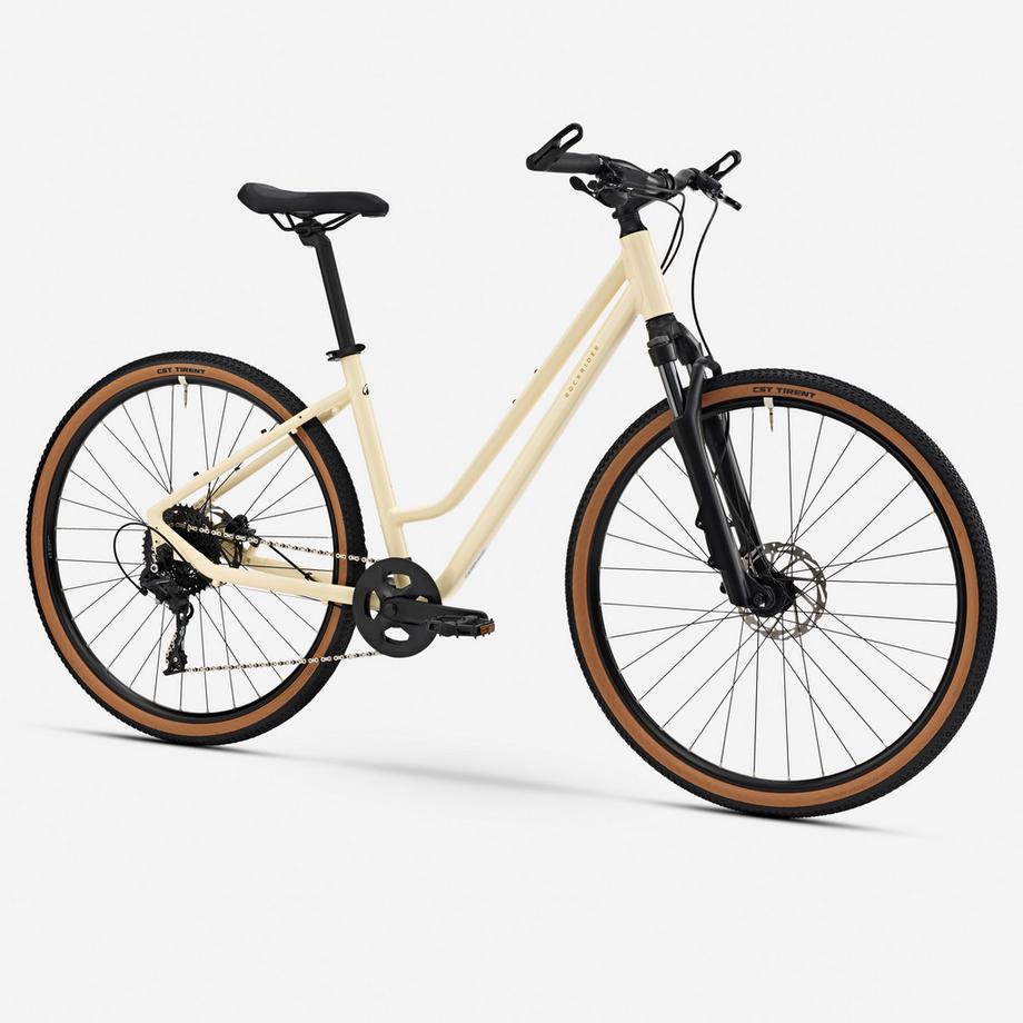 ROCKRIDER  Bicicletta ibrida accesso basso alluminio 