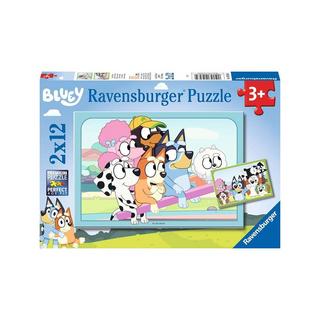 Ravensburger  Puzzle Spass mit Bluey (2x12) 