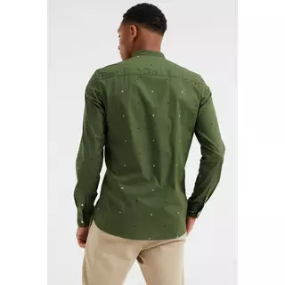 WE Fashion Chemise tall slim fit à motif homme  Vert Militaire