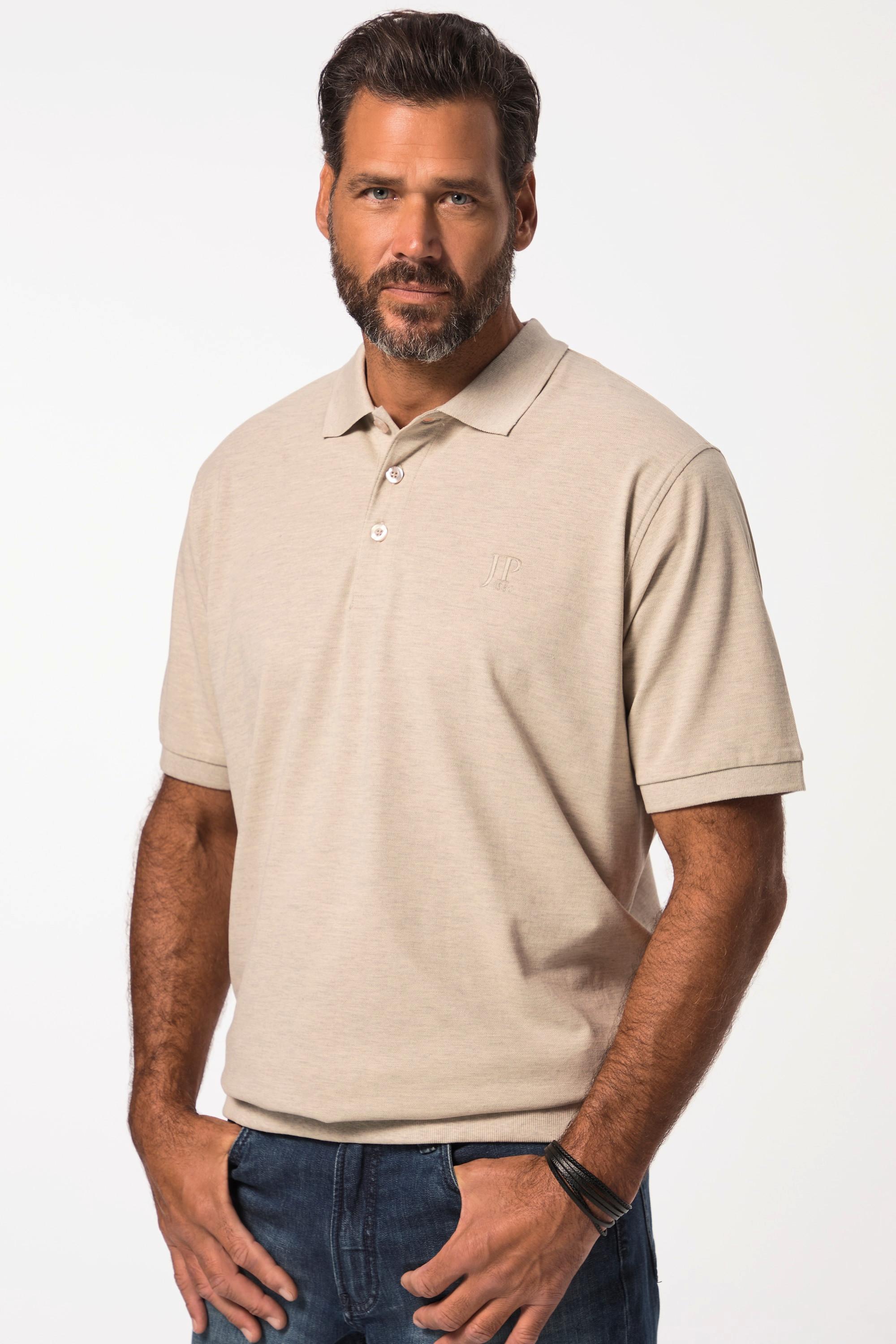 JP1880  Maglia polo basic in piqué con taglio speciale per l'addome, taglie disponibili dalla XXL alla 10XL 