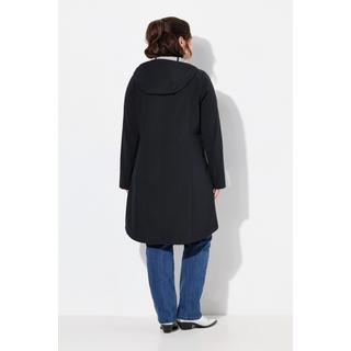 Ulla Popken HYPRAR Softshell Longjacke Wasserabweisend Kapuze  