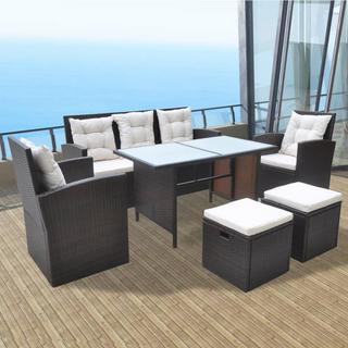 VidaXL Garten essgruppe poly-rattan  