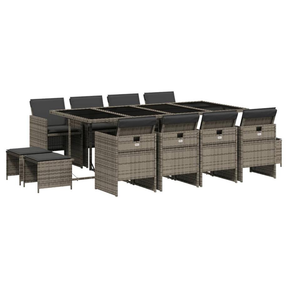 set da pranzo da giardino Polirattan