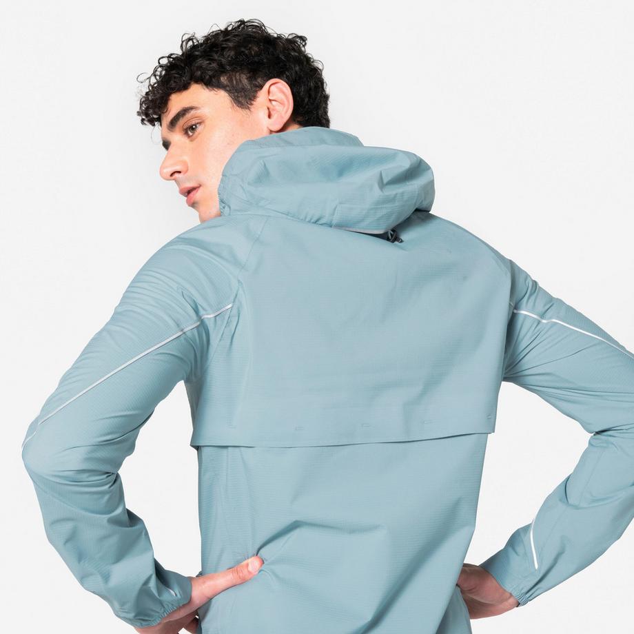 KIPRUN  Wasserdichte Trail Running Jacke , Kiprun Run Flow, Blau 