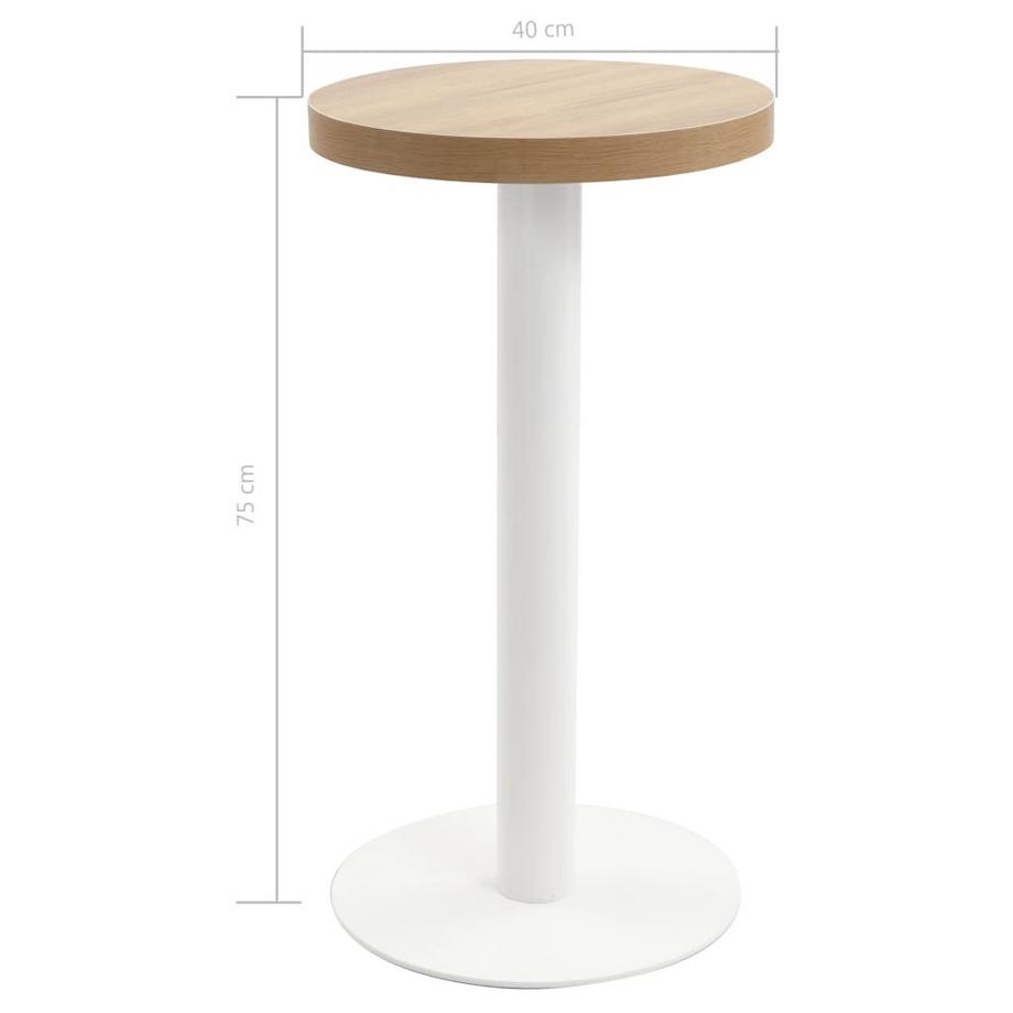 VidaXL Table de bistrot mdf  