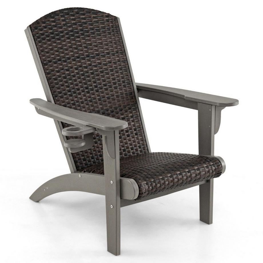 Adirondack-Stuhl mit Getränkehalter