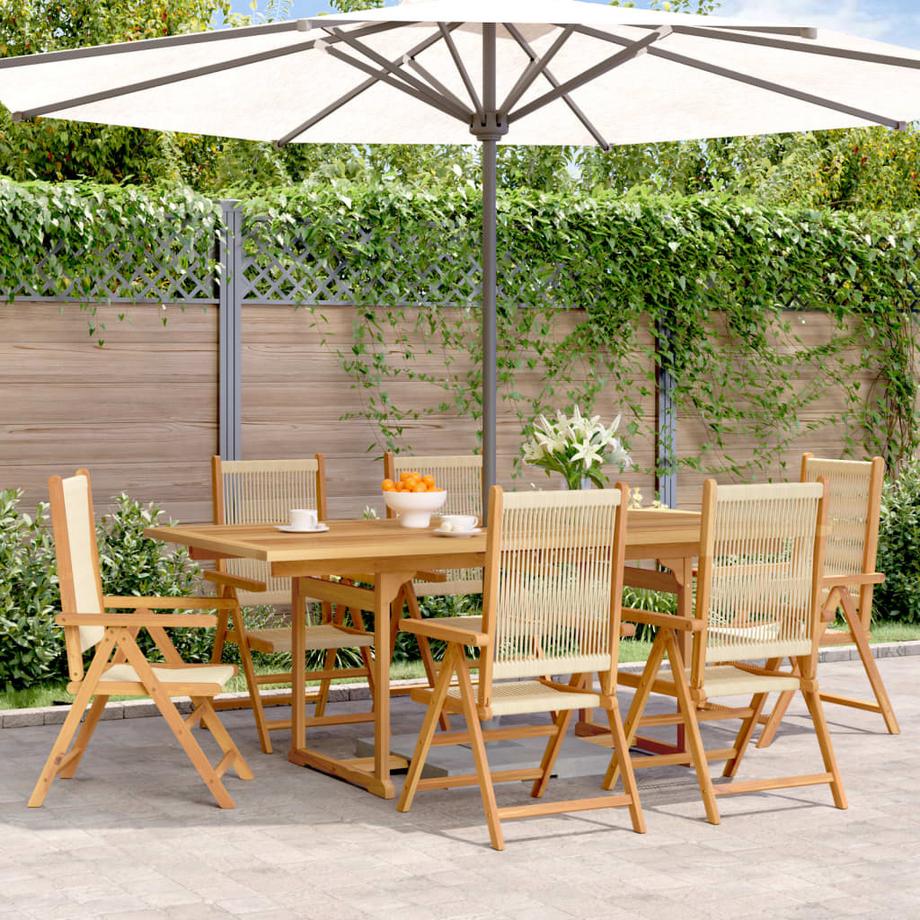 VidaXL Ensemble à manger de jardin bois d'acacia  