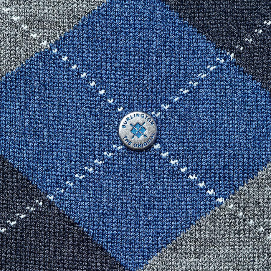Burlington Edinburgh Rautenmuster Socken  