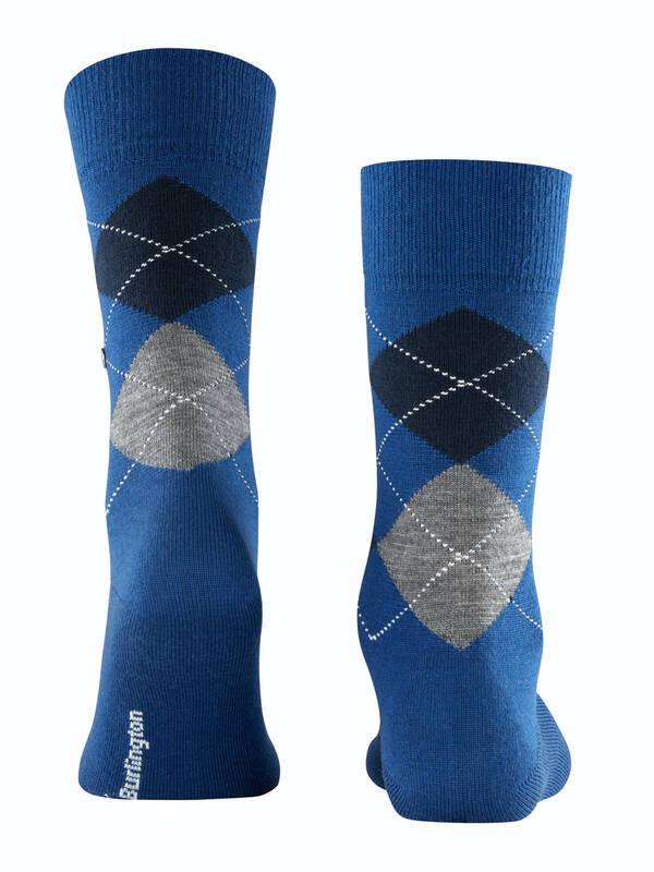 Burlington Edinburgh Rautenmuster Socken  