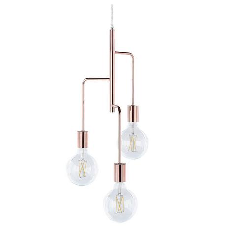 Beliani Lampe suspension en Métal Moderne BOGNA  