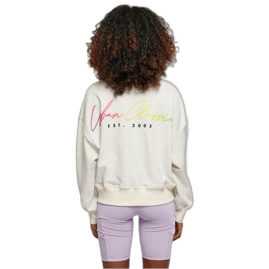 URBAN CLASSICS Sweatshirt Oversized Rainbow  