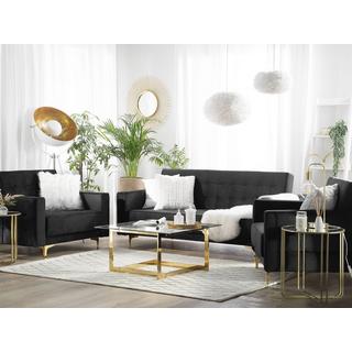 Beliani Wohnzimmer Set aus Samtstoff Modern ABERDEEN  