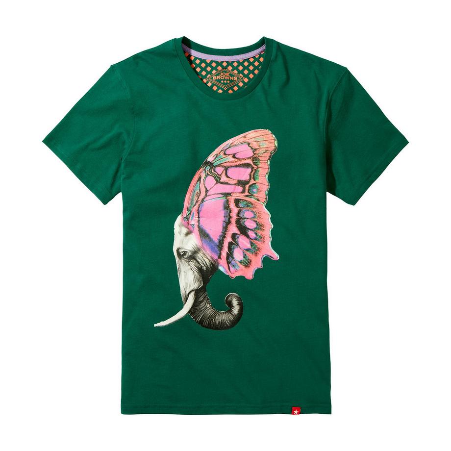 Joe Browns Elefant & Schmetterling Grafik T-Shirt  